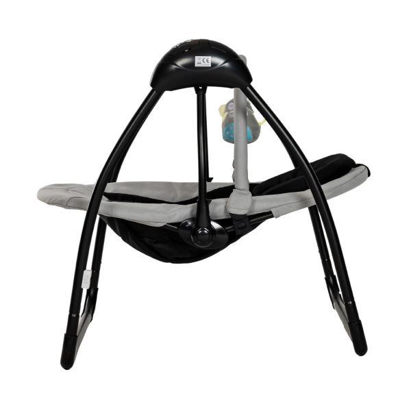 Qute Schommelstoel Q-Swing Softgrey Uil / Zwart Frame Qute Schommelstoel Q-Swing Softgrey Uil / Zwart Frame