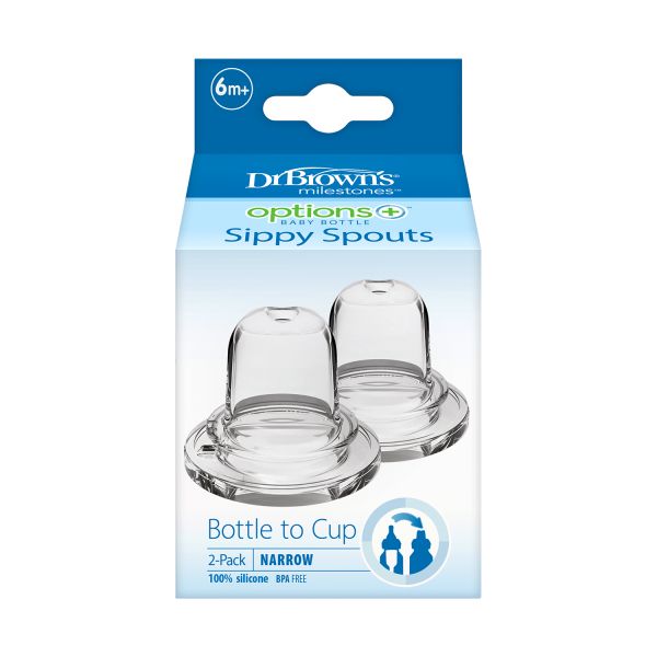 Dr. Brown's Flesspeen Standaard Hals Sippy 2-Pack Dr. Brown's Flesspeen Standaard Hals Sippy 2-Pack