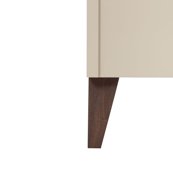 TWF Ledikant 70 x 140 - Commode 3 Laden - Hanglegkast 2 Deuren 1 Lade Salerno Walnoot TWF Ledikant 70 x 140 - Commode 3 Laden - Hanglegkast 2 Deuren 1 Lade Salerno Walnoot