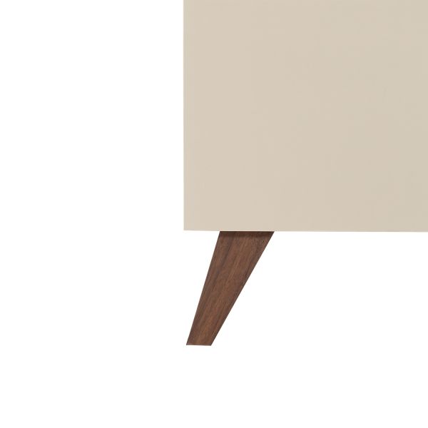 TWF Ledikant 60 x 120 - Commode XL 3 Laden 1 Deur Salerno Walnoot