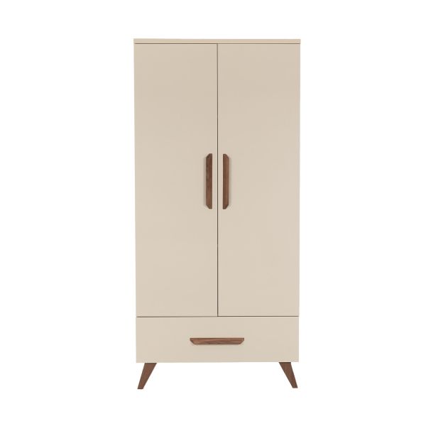 TWF Ledikant 70 x 140 - Commode 3 Laden - Hanglegkast 2 Deuren 1 Lade Salerno Walnoot TWF Ledikant 70 x 140 - Commode 3 Laden - Hanglegkast 2 Deuren 1 Lade Salerno Walnoot