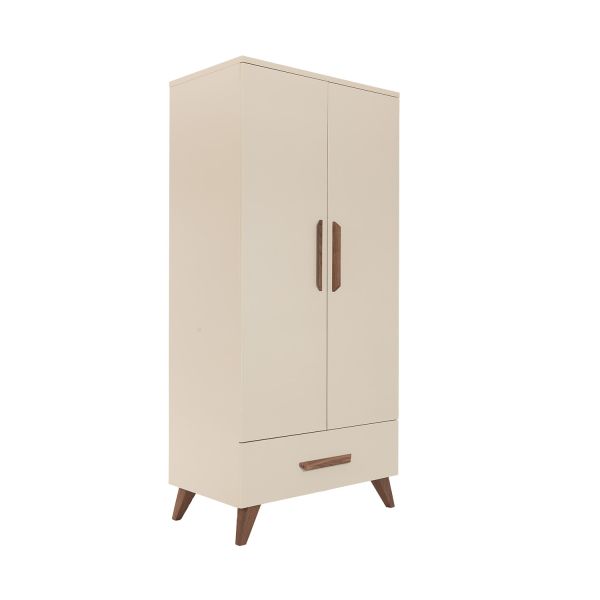 TWF Ledikant 70 x 140 - Commode 3 Laden - Hanglegkast 2 Deuren 1 Lade Salerno Walnoot TWF Ledikant 70 x 140 - Commode 3 Laden - Hanglegkast 2 Deuren 1 Lade Salerno Walnoot
