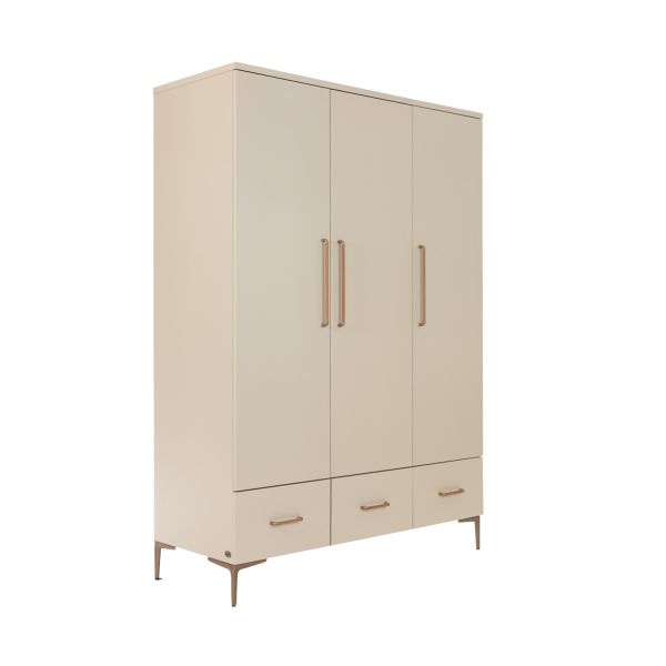 TWF Ledikant 70 x 140 - Commode 3 Laden - Hanglegkast XL 3 Deuren 2 Lade Salerno Metaal TWF Ledikant 70 x 140 - Commode 3 Laden - Hanglegkast XL 3 Deuren 2 Lade Salerno Metaal