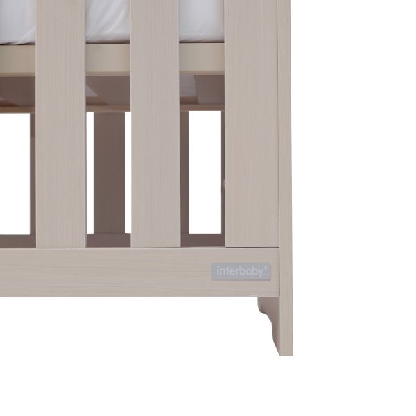 Interbaby Ledikant 60 x 120 - Commode - Hanglegkast Sandstone Interbaby Ledikant 60 x 120 - Commode - Hanglegkast Sandstone