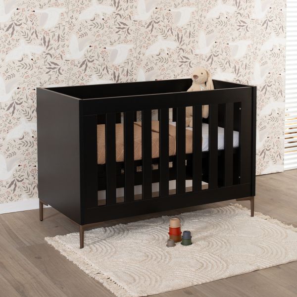 TWF Ledikant 60 x 120 - Commode 3 Laden - Hanglegkast XL 3 Deuren 2 Lade Modena Metaal