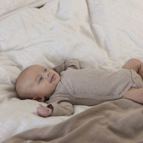 Feetje Romper Wikkel Rib The Magic Is In You Taupe Melange 44 Feetje Romper Wikkel Rib The Magic Is In You Taupe Melange 44