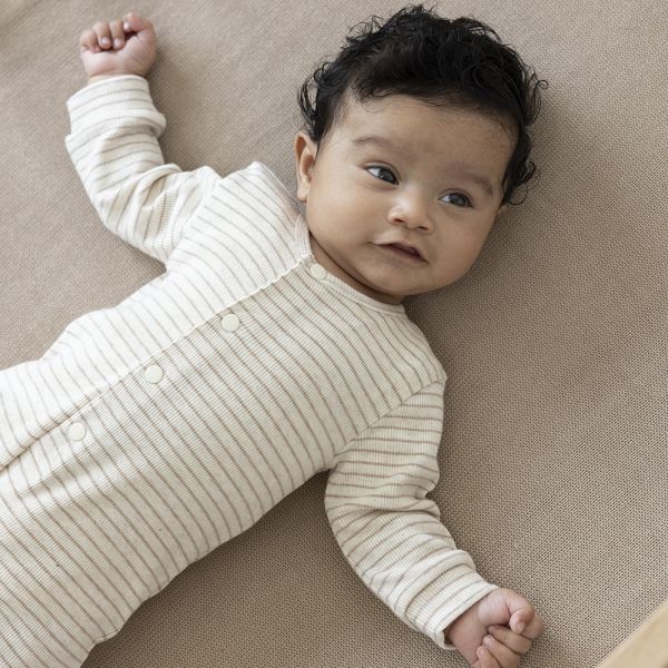 Feetje Boxpak Met Voet Rib Streep The Magic is in You Taupe Melange 44