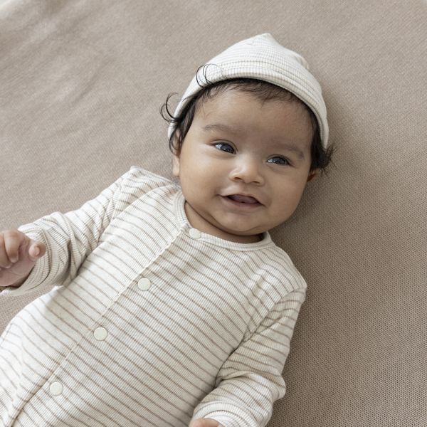 Feetje Boxpak Met Voet Rib Streep The Magic is in You Taupe Melange 44