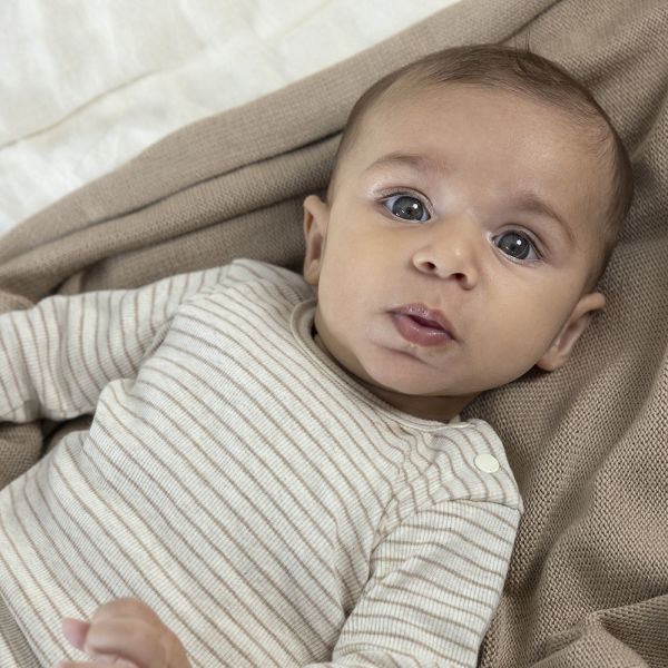 Feetje T-Shirt Print Rib Streep The Magic Is In You Taupe Melange 44 Feetje T-Shirt Print Rib Streep The Magic Is In You Taupe Melange 44