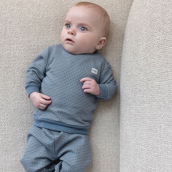 Feetje Pyjama Wafel Ijs Blauw 62