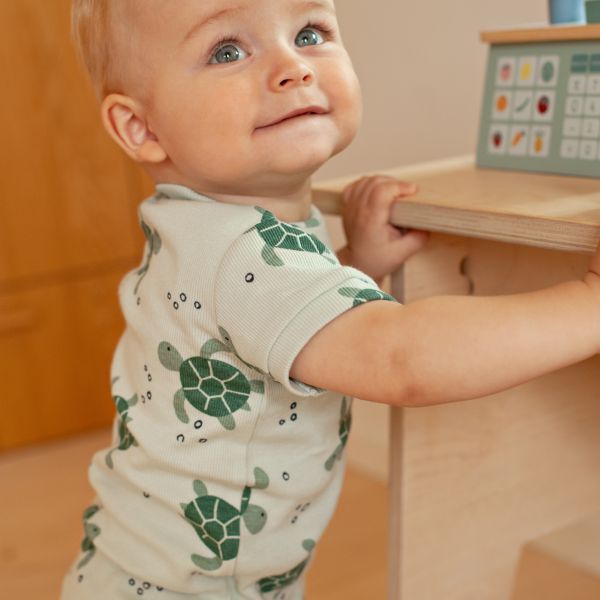 Feetje Premium Summerwear Shortama - Timmy Turtle - Mt. 86 - Mint Feetje Premium Summerwear Shortama - Timmy Turtle - Mt. 86 - Mint