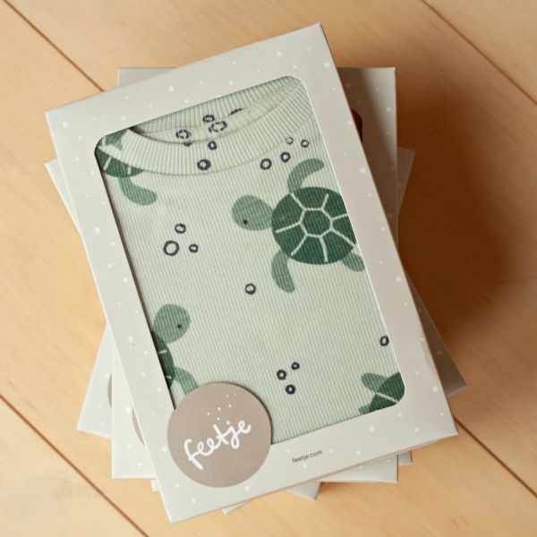 Feetje Premium Summerwear Shortama - Timmy Turtle - Mt. 80 - Mint Feetje Premium Summerwear Shortama - Timmy Turtle - Mt. 80 - Mint
