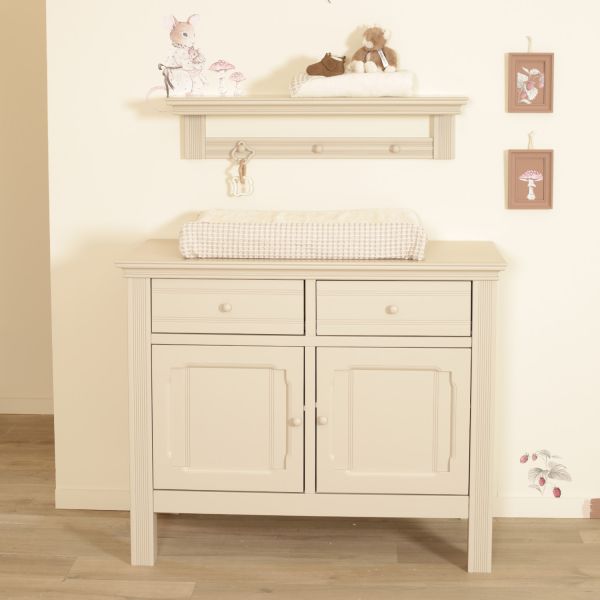 Interbaby Ledikant 70 x 140 cm - Commode - Hanglegkast - Delphi