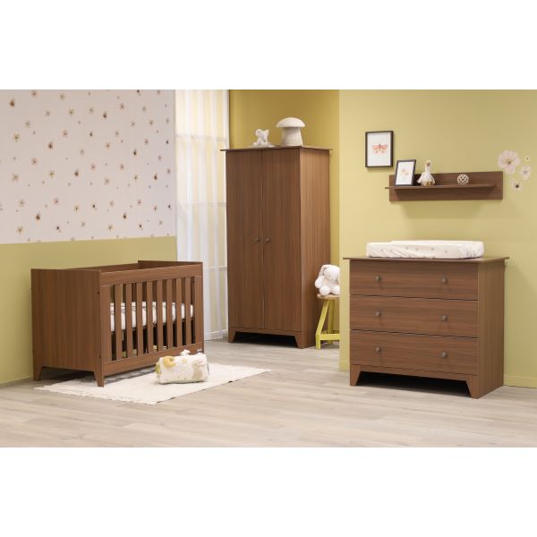 Interbaby Ledikant 60 x 120 cm - Commode 3 Lades - Nardo Interbaby Ledikant 60 x 120 cm - Commode 3 Lades - Nardo