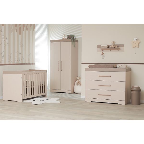 Interbaby Ledikant 60 x 120 - Commode - Hanglegkast Sandstone Interbaby Ledikant 60 x 120 - Commode - Hanglegkast Sandstone