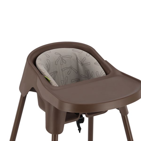 Stoohl Kinderstoel incl. Zitverkleiner + Eetblad + Tuigje - Chocolate