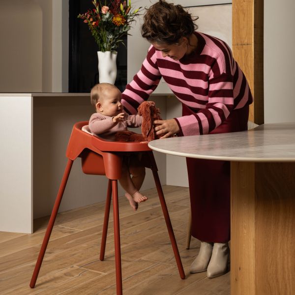 Stoohl Kinderstoel incl. Zitverkleiner + Eetblad + Tuigje - Pumpkin Stoohl Kinderstoel incl. Zitverkleiner + Eetblad + Tuigje - Pumpkin