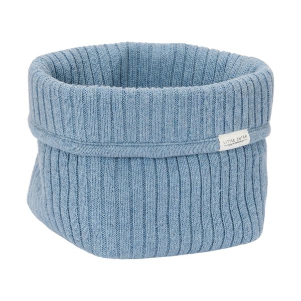 Little Dutch Pure Commodemandje Klein - 15 x 15 x 15 cm - Gebreid - Denim Blue Little Dutch Pure Commodemandje Klein - 15 x 15 x 15 cm - Gebreid - Denim Blue