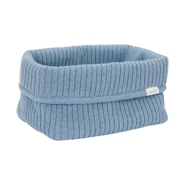 Little Dutch Pure Commodemandje Groot - 25 x 15 x 15 cm - Gebreid - Denim Blue Little Dutch Pure Commodemandje Groot - 25 x 15 x 15 cm - Gebreid - Denim Blue