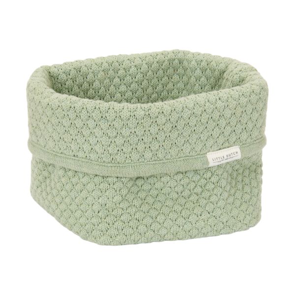 Little Dutch Pure Commodemandje Klein - 15 x 15 x 15 cm - Gebreid - Sage Little Dutch Pure Commodemandje Klein - 15 x 15 x 15 cm - Gebreid - Sage