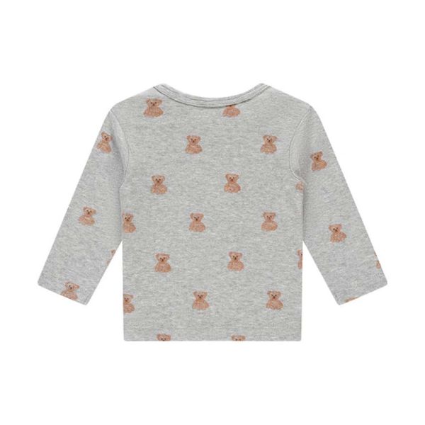 A Tiny Story Long Sleeve T-Shirt - Maat 62 - Light Grey Melange