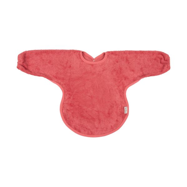 Timboo Slabbetje Met Mouwen - Raspberry Rose Timboo Slabbetje Met Mouwen - Raspberry Rose