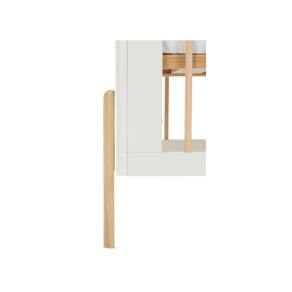 TWF Ledikant 70 x 140 Incl. Juniorzijde - Commode 3 Laden - Hanglegkast Larvik TWF Ledikant 70 x 140 Incl. Juniorzijde - Commode 3 Laden - Hanglegkast Larvik