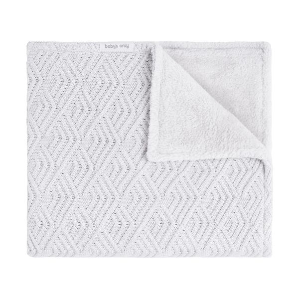 Baby's Only Sierra Ledikantdeken Teddy - Wolwit Baby's Only Sierra Ledikantdeken Teddy - Wolwit