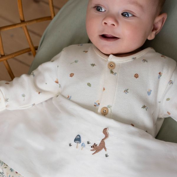 Little Dutch Wieglaken Geborduurd Paddenstoelen - 70 x 100 cm Little Dutch Wieglaken Geborduurd Paddenstoelen - 70 x 100 cm