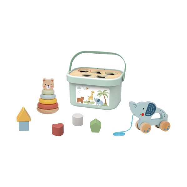 Tooky Toy 3 in 1 Activiteiten Box - Hout Tooky Toy 3 in 1 Activiteiten Box - Hout