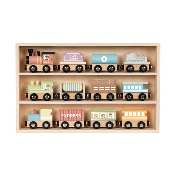 Tooky Toy Treinset - Hout Tooky Toy Treinset - Hout