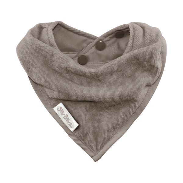 Silly Billyz Towel Bandana Bib – Taupe