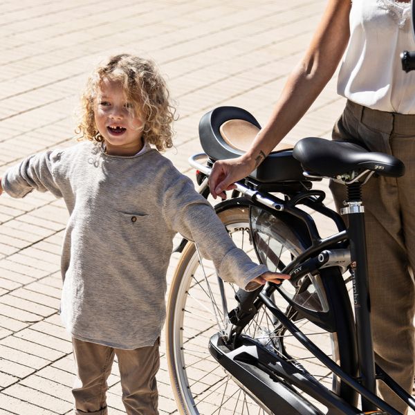 Urban Iki Achterzitje Junior Zonder Montagekader - Bincho Black / Kurumi Brown