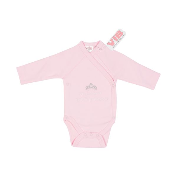 VIB Romper - Je suis une petite princesse - Roze/Zilver