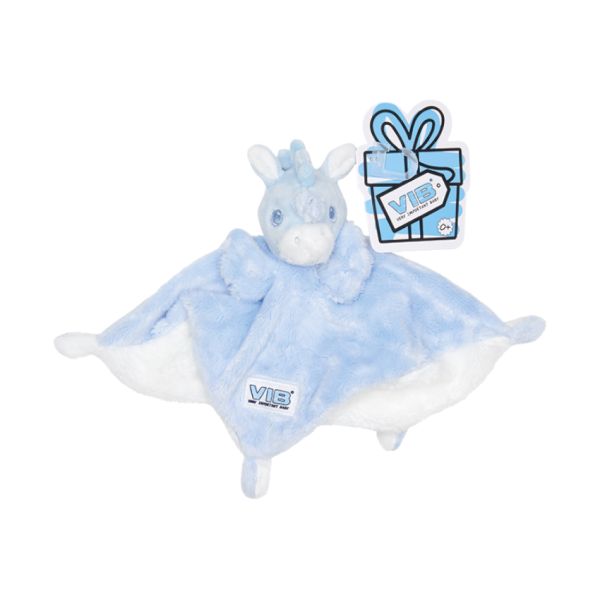 VIB Doudou Licorne Bleu