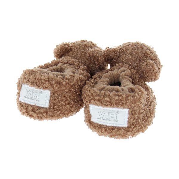 VIB Teddy Pluche Berenslofjes - 0-3 Mnd - Bruin VIB Teddy Pluche Berenslofjes - 0-3 Mnd - Bruin
