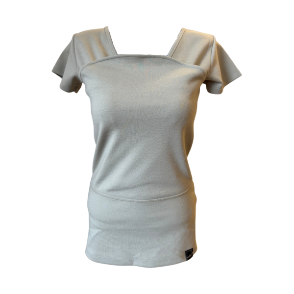 Womboo Buidelshirt Vrouw - Taupe - Maat XL Womboo Buidelshirt Vrouw - Taupe - Maat XL