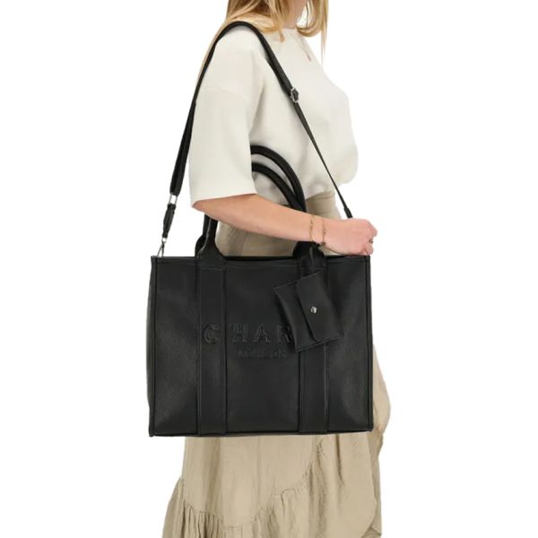 Charm London Laptoptas - Bond - Zwart 