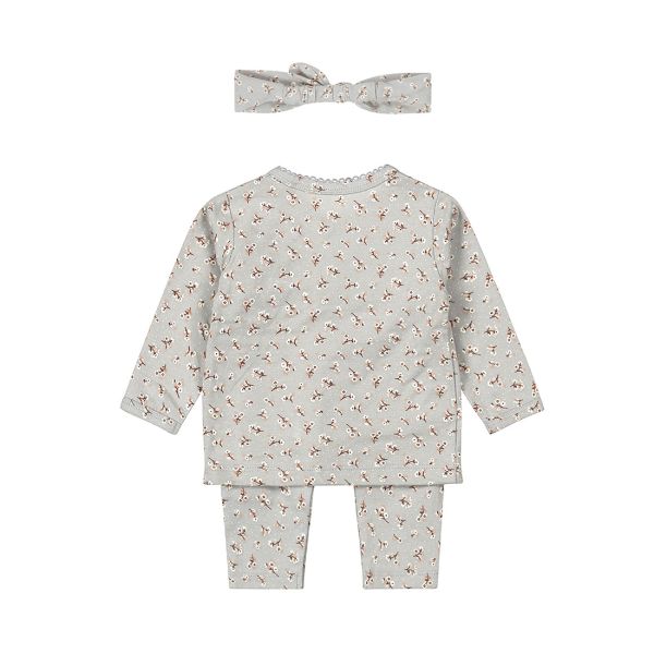 Dirkje 2-Delige Set + Haarband Faded Blue 50 Dirkje 2-Delige Set + Haarband Faded Blue 50