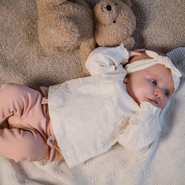 Dirkje Blouse Lange Mouw + Haarband Off White 68