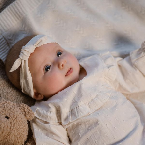 Dirkje Blouse Lange Mouw + Haarband Off White 68