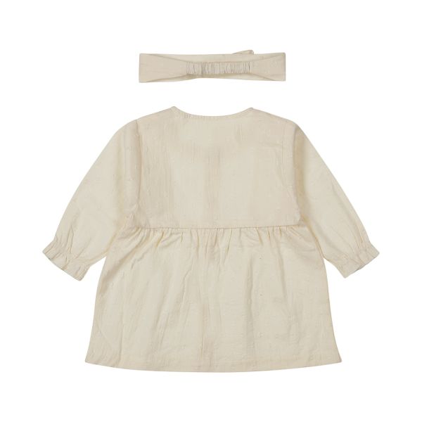 Dirkje Jurk Lange Mouw + Haarband Off White 56 Dirkje Jurk Lange Mouw + Haarband Off White 56