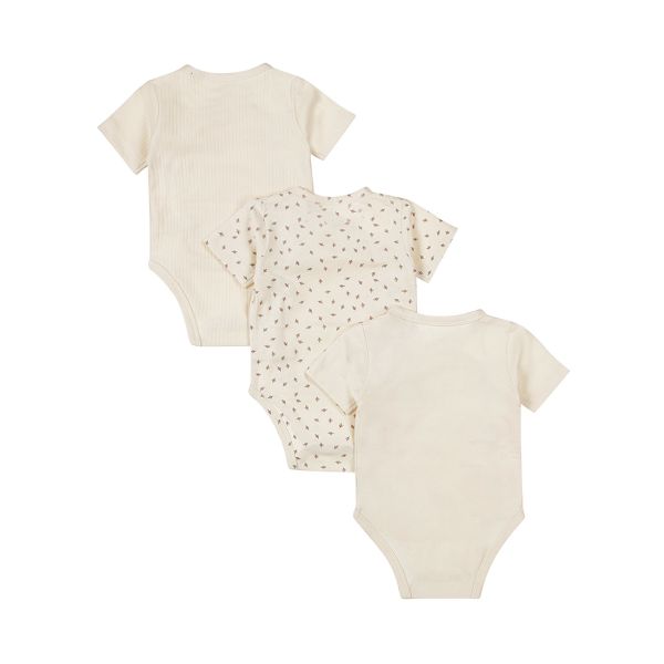Dirkje Romper Overslag Korte Mouw Off White 3-Pack 50/56 Dirkje Romper Overslag Korte Mouw Off White 3-Pack 50/56