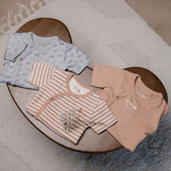 Dirkje Romper Korte Mouw Multi Colour Blue 3-Pack 44 Dirkje Romper Korte Mouw Multi Colour Blue 3-Pack 44