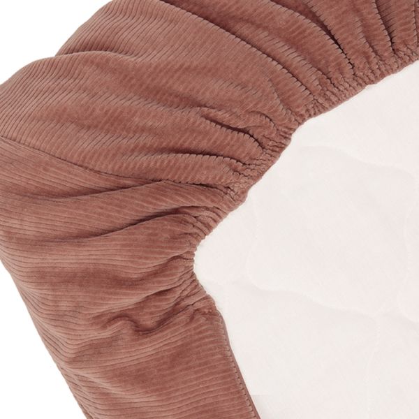 Witlof For Kids Wiegdeken Tuck-Inn Dusty Pink Velvet Rib 40 x 80 cm