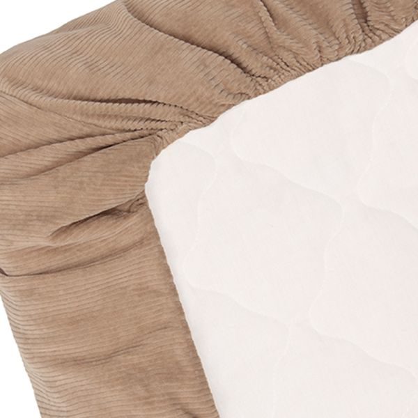Witlof For Kids Wiegdeken Tuck-Inn Urban Taupe Velvet Rib 40 x 80 cm