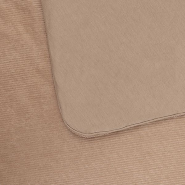 Witlof For Kids Wiegdeken Tuck-Inn Urban Taupe Velvet Rib 40 x 80 cm