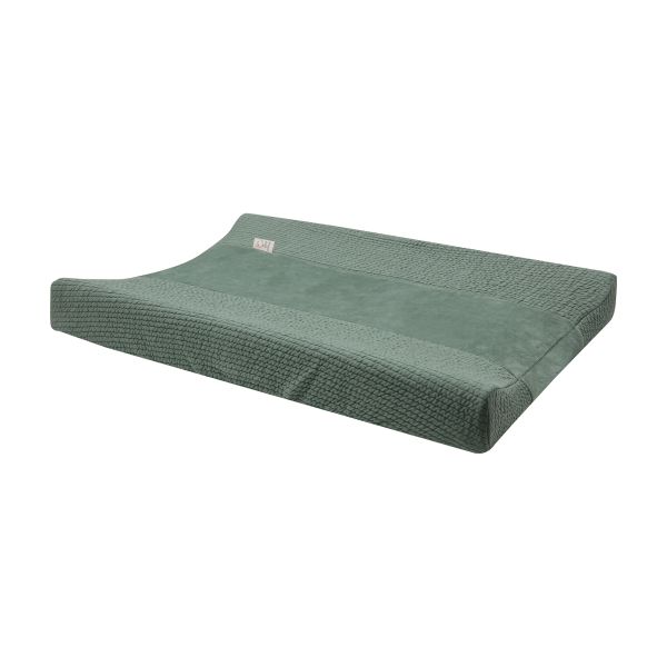 Witlof For Kids Aankleedkussenhoes Forest Green Waves 70 x 50 cm Witlof For Kids Aankleedkussenhoes Forest Green Waves 70 x 50 cm