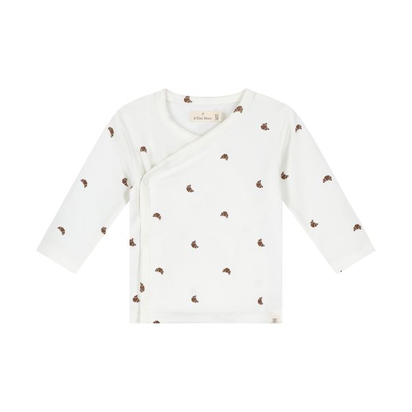 A Tiny Story Baby T-Shirt - Croissant - Maat 44