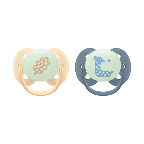 Philips Avent Fopspeen - Ultra Soft Nighttime - 6-18 maanden - 2 stuks - Glow in the Dark
